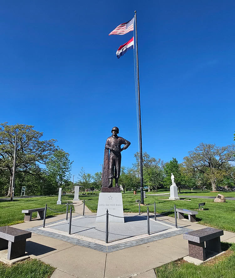 Omar-Bradley-Flags Omar Bradley Memorial